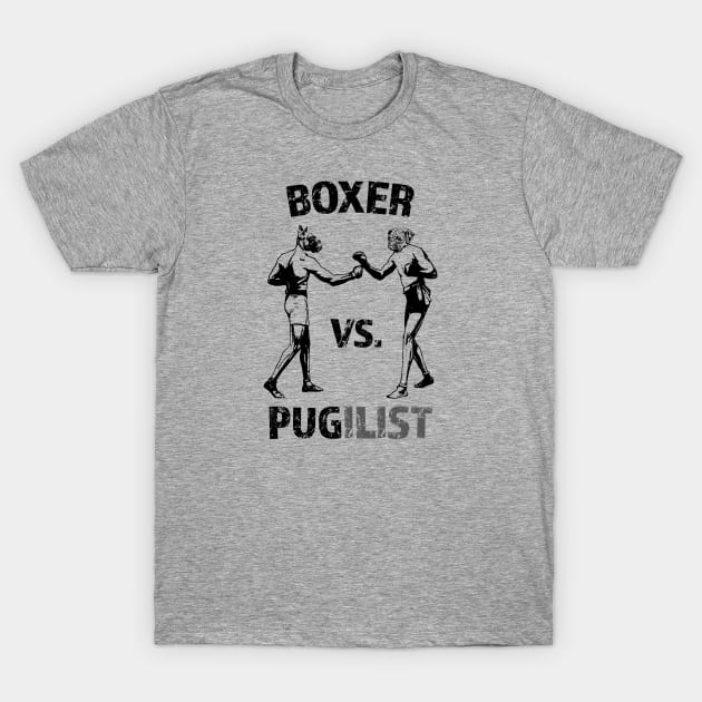 Boxer vs. Pug ilist T-Shirt by generictee